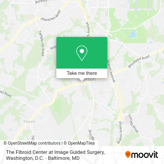 The Fibroid Center at Image Guided Surgery map
