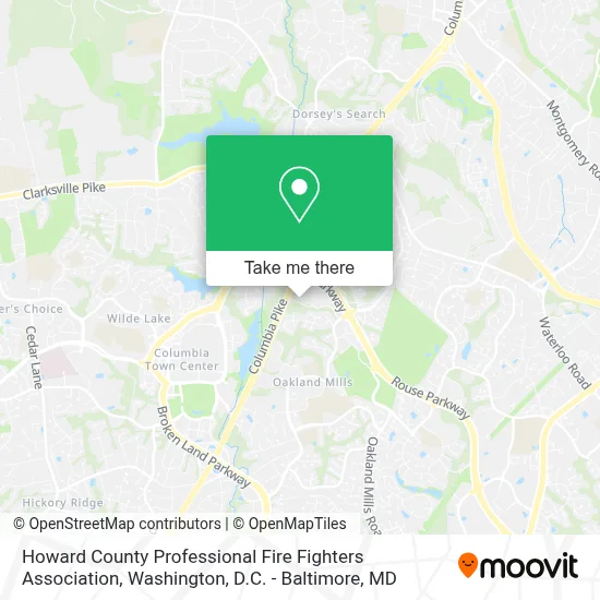 Howard County Professional Fire Fighters Association map