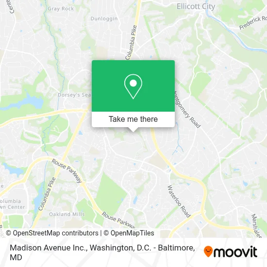 Madison Avenue Inc. map