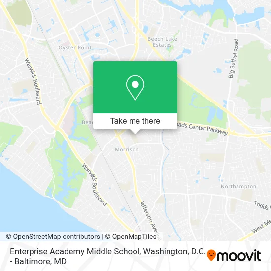 Enterprise Academy Middle School map