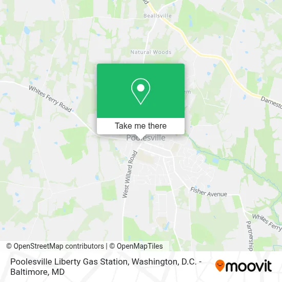 Poolesville Liberty Gas Station map