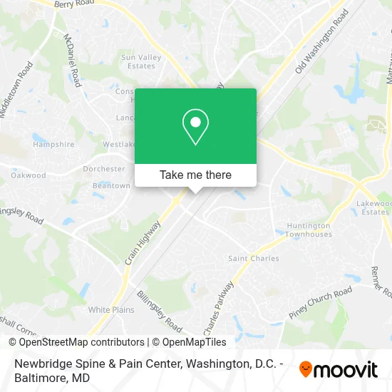 Newbridge Spine & Pain Center map