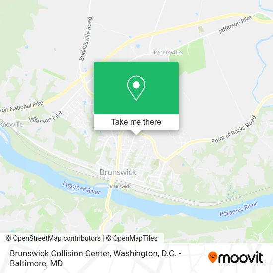 Brunswick Collision Center map