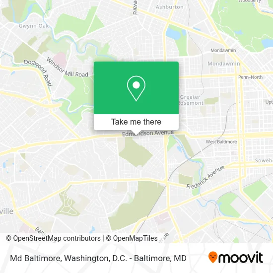 Md Baltimore map