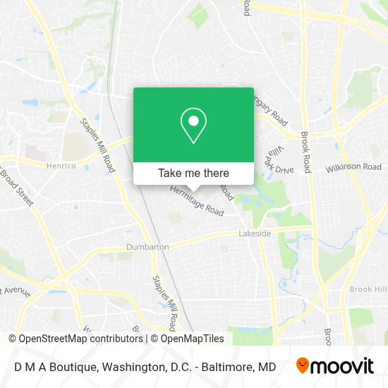 D M A Boutique map
