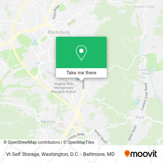 Vt Self Storage map
