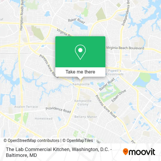 The Lab Commercial Kitchen map