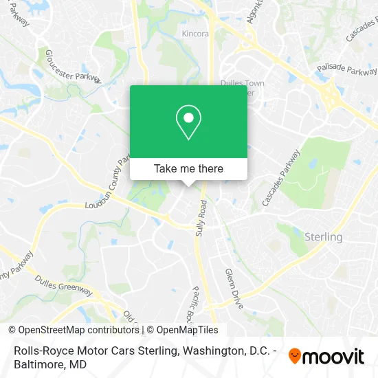 Rolls-Royce Motor Cars Sterling map