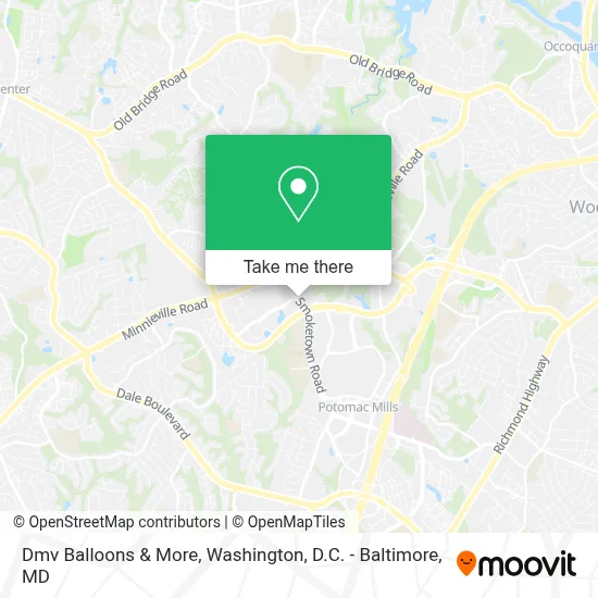 Dmv Balloons & More map