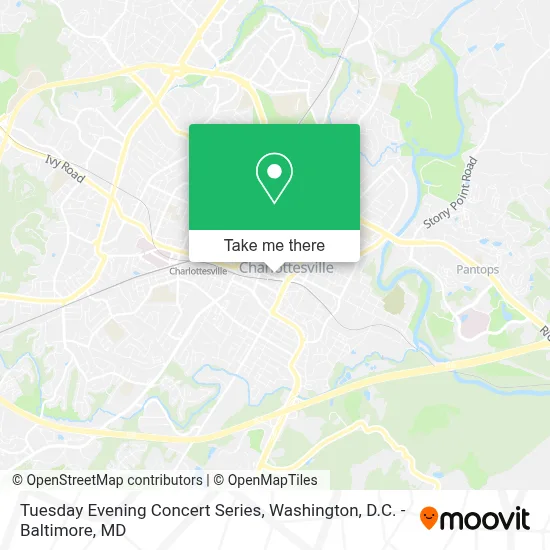 Tuesday Evening Concert Series map