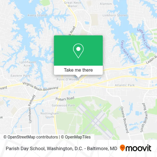 Parish Day School map