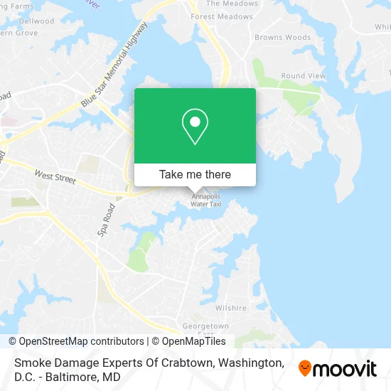 Smoke Damage Experts Of Crabtown map