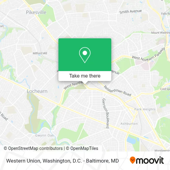 Western Union map