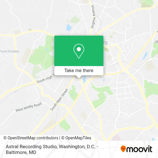 Astral Recording Studio map