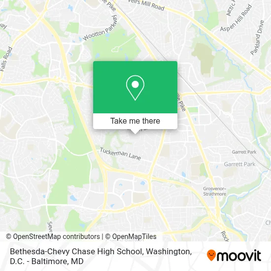 Bethesda-Chevy Chase High School map