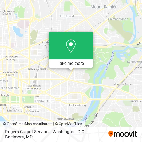 Rogers Carpet Services map