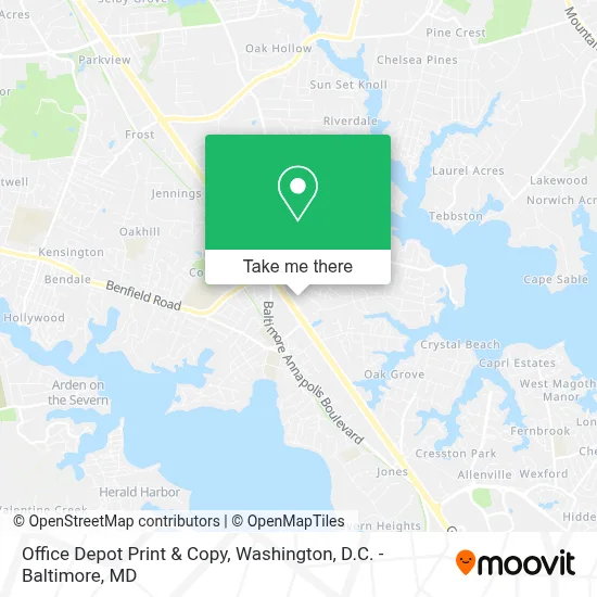 Office Depot Print & Copy map