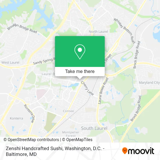 Zenshi Handcrafted Sushi map