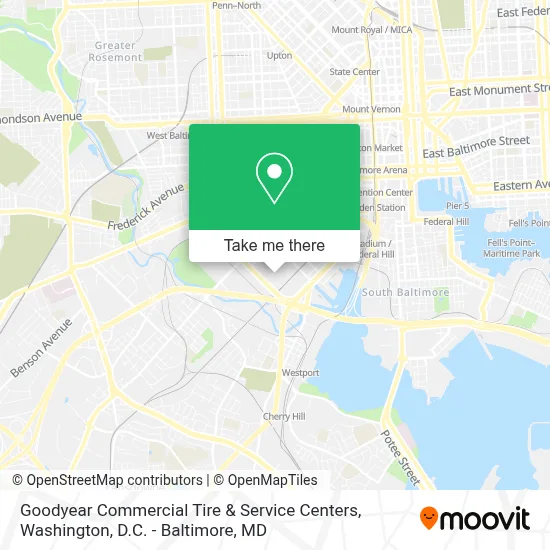 Goodyear Commercial Tire & Service Centers map