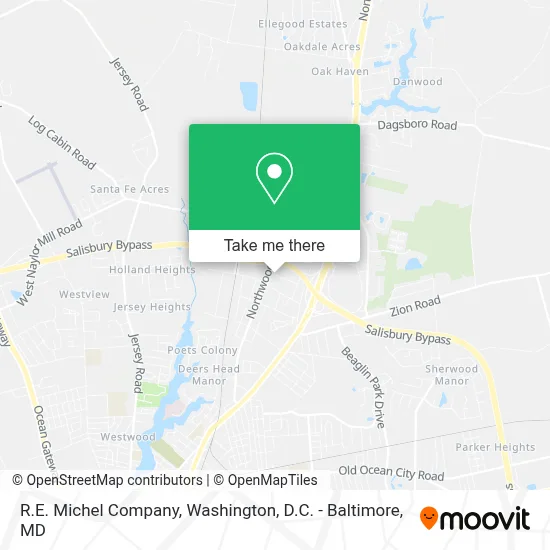 R.E. Michel Company map