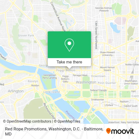 Red Rope Promotions map