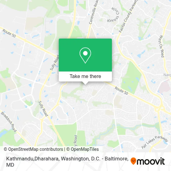 Kathmandu,Dharahara map