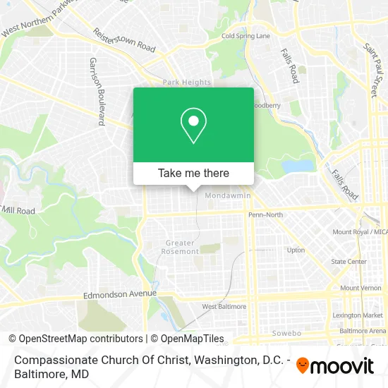 Compassionate Church Of Christ map