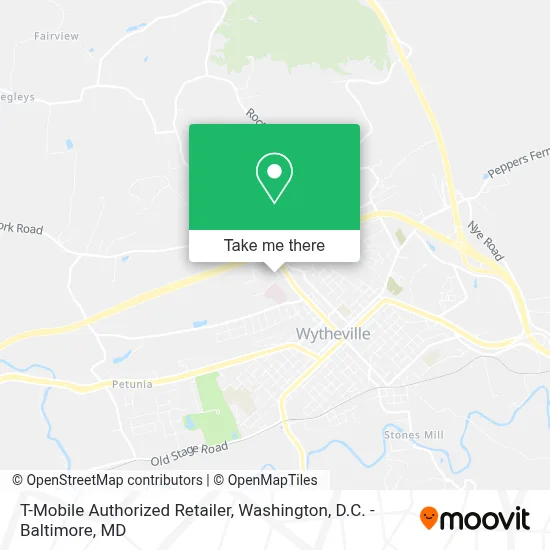 T-Mobile Authorized Retailer map
