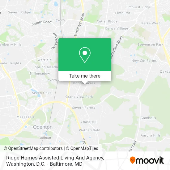 Ridge Homes Assisted Living And Agency map