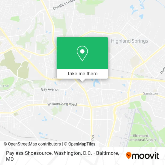 Payless Shoesource map