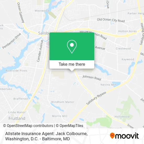 Allstate Insurance Agent: Jack Colbourne map
