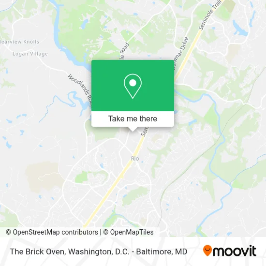 The Brick Oven map