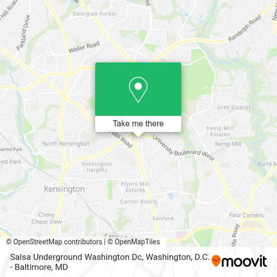 Salsa Underground Washington Dc map