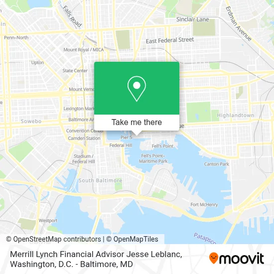 Merrill Lynch Financial Advisor Jesse Leblanc map
