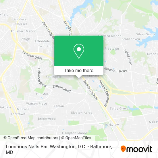 Luminous Nails Bar map