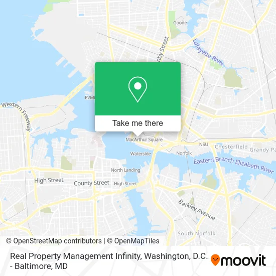 Real Property Management Infinity map
