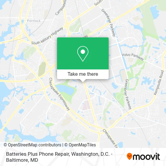 Batteries Plus Phone Repair map