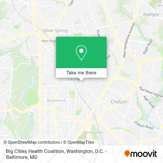 Big Cities Health Coalition map