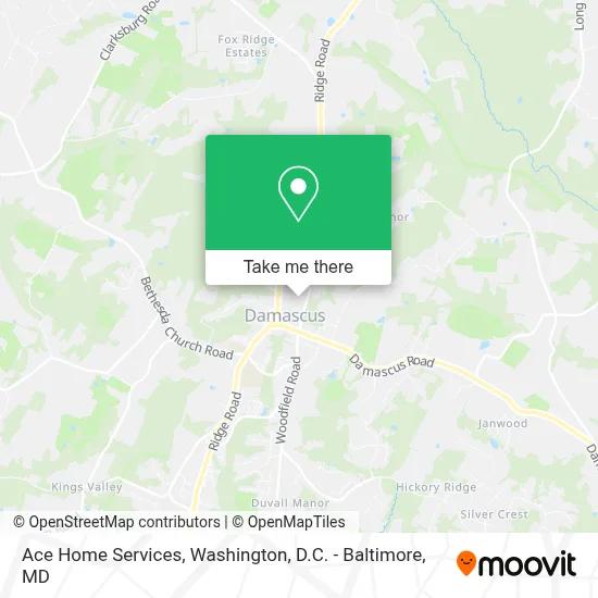 Ace Home Services map