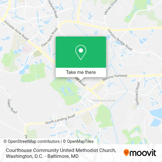 Courthouse Community United Methodist Church map