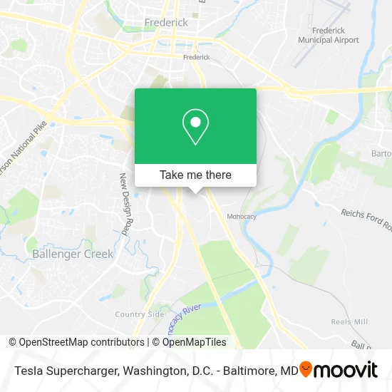 Tesla Supercharger map