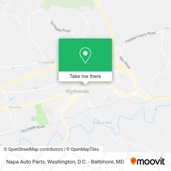 Napa Auto Parts map