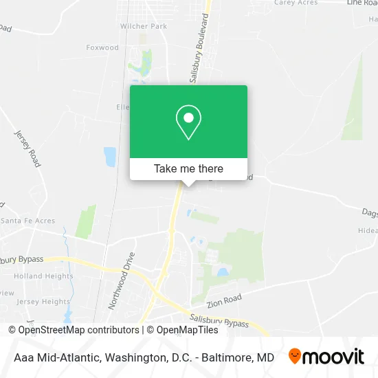 Aaa Mid-Atlantic map