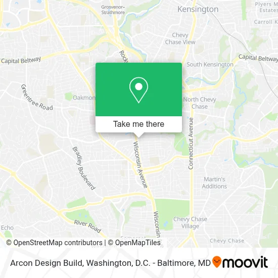 Arcon Design Build map