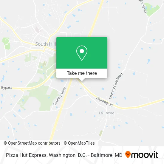 Pizza Hut Express map