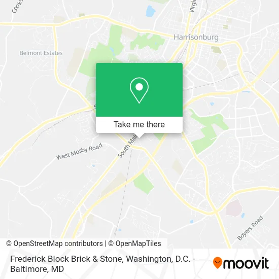 Frederick Block Brick & Stone map
