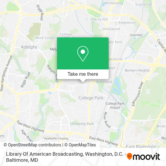 Library Of American Broadcasting map