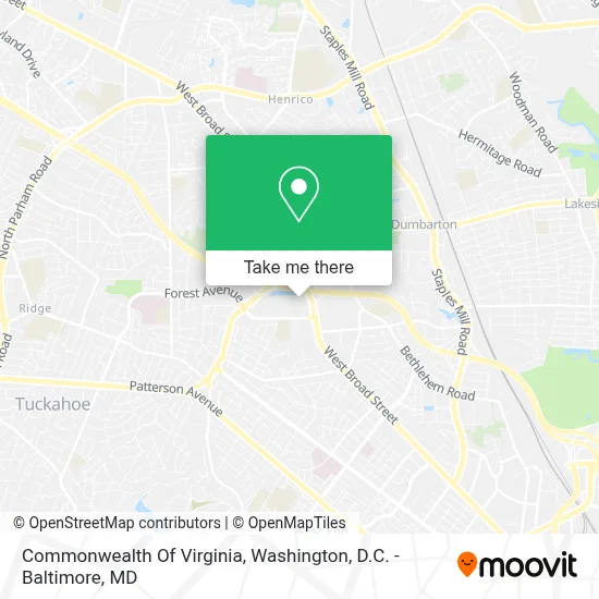 Commonwealth Of Virginia map