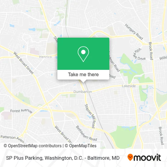 SP Plus Parking map