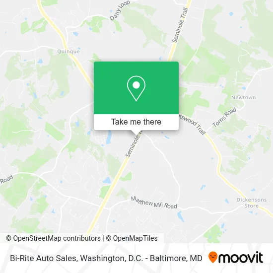 Bi-Rite Auto Sales map